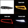 Fits 05-08 Porsche 911 997 Carrera 4/S/4S Red Clear LED Tail Lights Left+Right