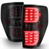 Fit 2009-2014 Ford F150 Pickup Smoked LED Tube Tail Lights Lamps Replacement