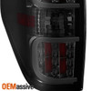 Fit 2009-2014 Ford F150 Pickup Smoked LED Tube Tail Lights Lamps Replacement