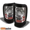 For 94-01 Dodge Ram OE Style Tail Lamps + LED 3rd Brake Light - Chrome Housing