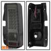 Fits Smoked 06-10 Hummer H3 Sport Full LED Tail Lights+LED Light Bar Tube Lamps