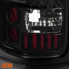 Fit 1994-2001 Dodge Ram 1500 2500 3500 Black LED Tail Lights + 3rd Brake Lamp