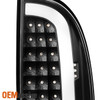Fits 05-15 Toyota Tacoma Pickup Truck LED Tube Black Tail Lights Brake Lamp Pair