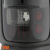Fit 1994-2001 Ram 1500/2500/3500 Black Smoked Tail Lights+LED 3rd Brake Light
