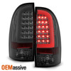 Fits 05-15 Toyota Tacoma Pickup Truck LED Tube Smoked Tail Light Brake Lamp Pair