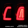 Fit 1997-2003 Ford F150 1999-2007 F250 F350 Red Clear LED Tube Tail Lights Lamps