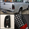 For 99-07 F250/350/450/550 Black LED Styleside Tail Lights+Smoked 3Rd Brake Lamp