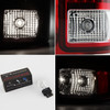 Fits 07-13 Silverado 1500 2500 3500 Pickup Red Clear LED Tail Lights Brake Lamps