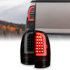 Fits 05-15 Toyota Tacoma Pickup LED Tube Black Smoked Tail Lights Brake Lamps