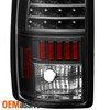 Fits 00-06 Suburban Tahoe Yukon/Yukon Denali LED Black Tail Brake Lights Lamps