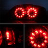 Fit Black 04-08 Mazda RX8 RX-8 JDM Dual Round LED Tail Light Rear Brake Lamp