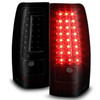 Fit  1999-2002 Chevy Silverado GMC Sierra Black Smoked LED Tail Lights Lamp