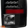Fit 07-08 Ram 1500 07-09 2500 3500 Black LED Tail Lights+3rd Brake Cargo Lights
