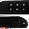 Fit 07-08 Ram 1500 07-09 2500 3500 Black LED Tail Lights+3rd Brake Cargo Lights