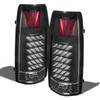 Fits 88-98 C10 C/K Suburban Tahoe Sierra Yukon Silverado Black LED Tail Lights