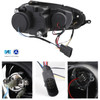 Fits 06-09 Vw GTi Jetta Rabbit Clear Halo Projector DRL LED Strip Headlights Set