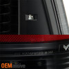Fits 09-18 Dodge Ram C Strip LED Black Smoke Taillights+Black LED 3Rd Brake Lamp