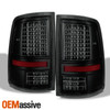 Fit 2009-2018 Ram LED Tail Lights Lamp & Red 3rd Brake Light - Black Smoke Combo