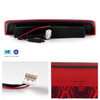 Fit 2009-2018 Ram LED Tail Lights Lamp & Red 3rd Brake Light - Black Smoke Combo