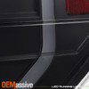 Fits 2009-2014 Ford F150 FULL LED Light Bar Black Tail Lights+Red Lens 3rd Brake