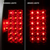 Fit 97-03 F150 99-07 F250/350/450/550 Styleside Blk Smoked LED Tail Brake Lights