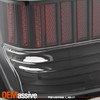 For 2002-06 Chevy Avalanche 1500 2500 [Tube Bar] LED Black Tail Brake Lights Pair