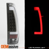 For 2002-06 Chevy Avalanche 1500 2500 [Tube Bar] LED Black Tail Brake Lights Pair