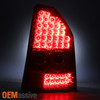 Fits 2005-2007 Chrysler 300C Red Clear LED Tail Lights Brake Lamps Pair Set L+R