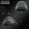 Fits Ford Superduty Pickup Smoked 5Pcs Amber LED Roof Top Running Cab Lights Kit