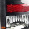 Fits 09-18 Ram 1500 10-18 2500/3500 Black Tail lights+ LED 3rd Brake Cargo Light
