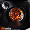 Fits Black 97-00 Vw Passat Dual Halo Projector LED Headlights Lamps Left+Right