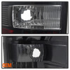 Fits 04-08 Ford F150 Pickup Truck Black LED Tail Lights Lamps Left+Right