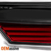 4Pcs Fits 2007-2009 Toyota Camry Black LED Signal Tail Lights Pair Brake Lamps