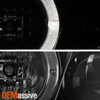 Fits 07-11 Yaris 4Dr Sedan Halo Projector Black Daytime DRL LED Headlights Lamps