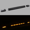 Fits 07-13 Silverado Sierra Clear 3Pcs Amber LED Roof Top Running Cab Lights
