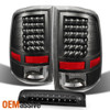 Fits 09-18 Dodge Ram 1500/2500/3500 LED Black Taillights + LED 3Rd Brake Lamp