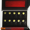 Fit 2014-2018 19 Chevy Silverado Sierra Black LED Light Bar Tail Brake Lamp Pair