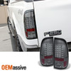 Fit 97-03 F150 99-07 F250/350/450/550 Styleside Smoked LED Tail Brake Lights L&R
