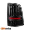 Fits 09-18 Dodge Ram 1500 2500 3500 Full LED Black Taillights+LED 3Rd Brake Lamp