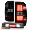 Fit [Black Smoked] 2014-2018 Silverado 1500 LED Tail Lights+3rd Brake Cargo Lamp