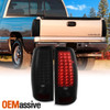 Fit Smoked 99-02 Chevy Silverado 1999-03 GMC Sierra Pickup LED Tail Lights Lamps