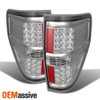 Fit 2009-2014 Ford F150 Pickup Truck LED Turn Signal Chrome Brake Tail Lights