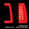 Fit 1999-2002 Chevy Silverado 1500 1999-06 GMC Sierra Black LED Tube Tail Lights