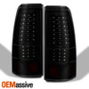 For 99-02 Chevy Silverado LED Tail Lights & LED 3rd Brake Lamps - Smoked Housing