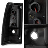 Fit 1999-2002 Chevy Silverado 1999-2006 GMC Sierra Black LED Tube Tail Lights