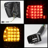 Fits 99-04 Jeep Grand Cherokee SUV LED Black Tail Lights Brake Lamp Left & Right