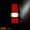 Fit [Black] 2014-2018 Chevy Silverado 1500 LED Tail lights+3rd Brake Cargo Light