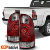 Fits 05-15 Toyota Tacoma Red Clear LED Tail Lights Rear Brake Lamps Replacement