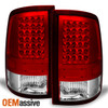 Fits 2009-2018 Dodge Ram 1500 10-18 Ram 2500 3500 Rad Clear LED Tail Lights Lamp