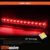 For 1999-2002 Chevy Silverado LED Tail Lights Housing & Red LED 3rd Brake Lamps